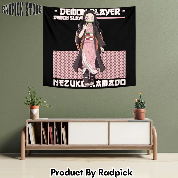 Nezuko kamado tapestry custom anime home decor  rp5940832